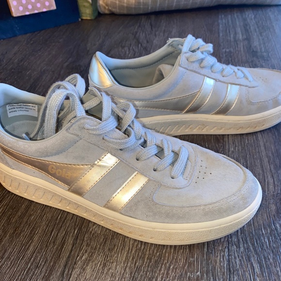 Gola Women's Sneakers in Gray and Gold - Picture 1 of 10